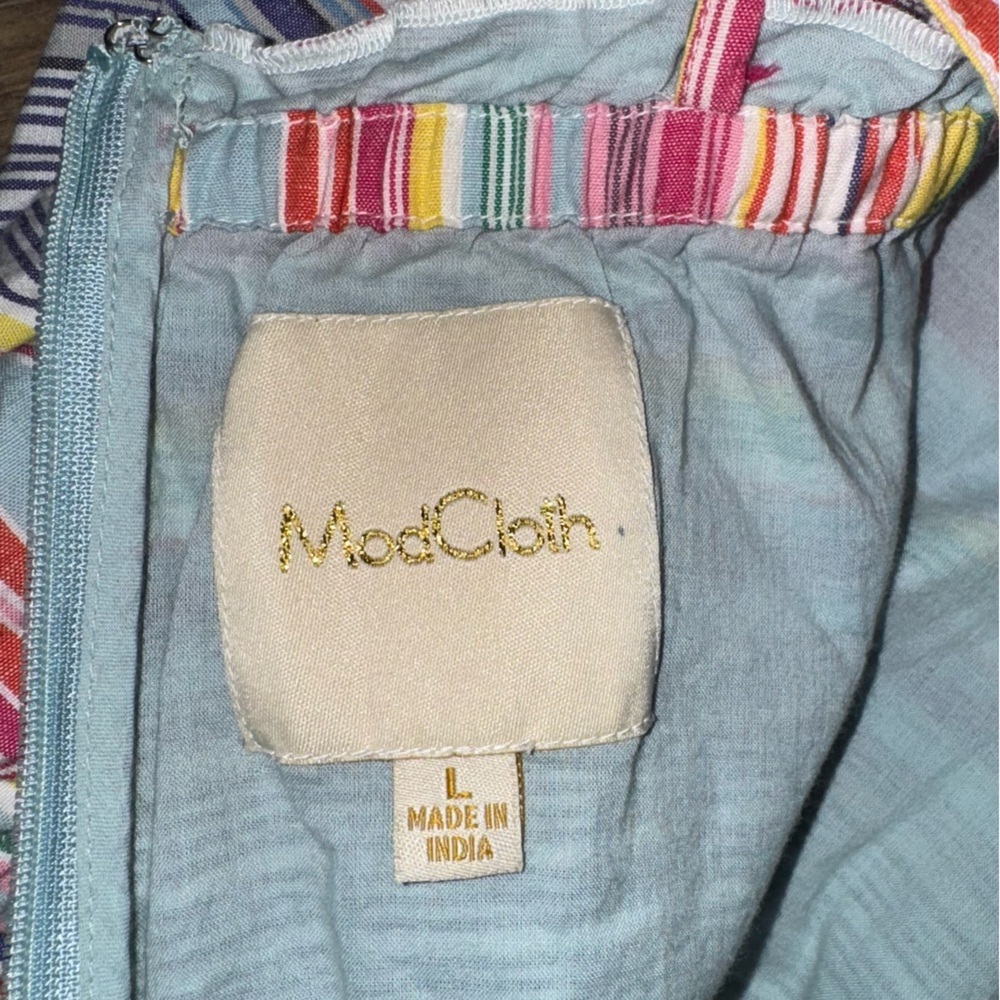 Modcloth Multicolor Striped Romper - Picture 10 of 11